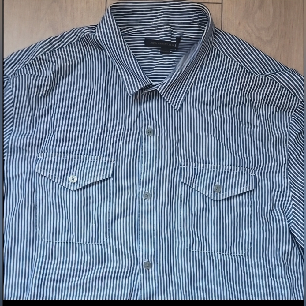 John Varvatos casual long-sleeve button-down shirt Sz L